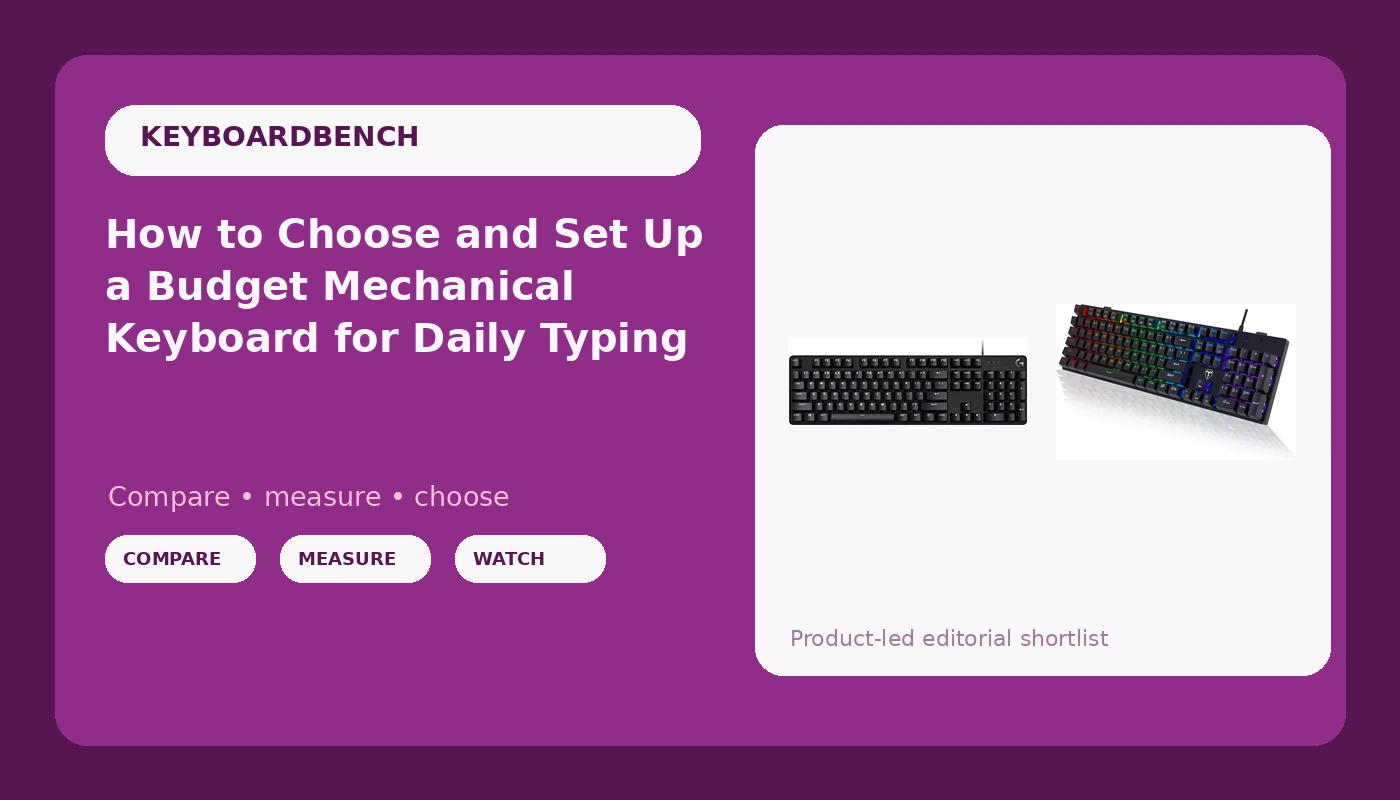 How to Choose and Set Up a Budget Mechanical Keyboard for Daily Typing