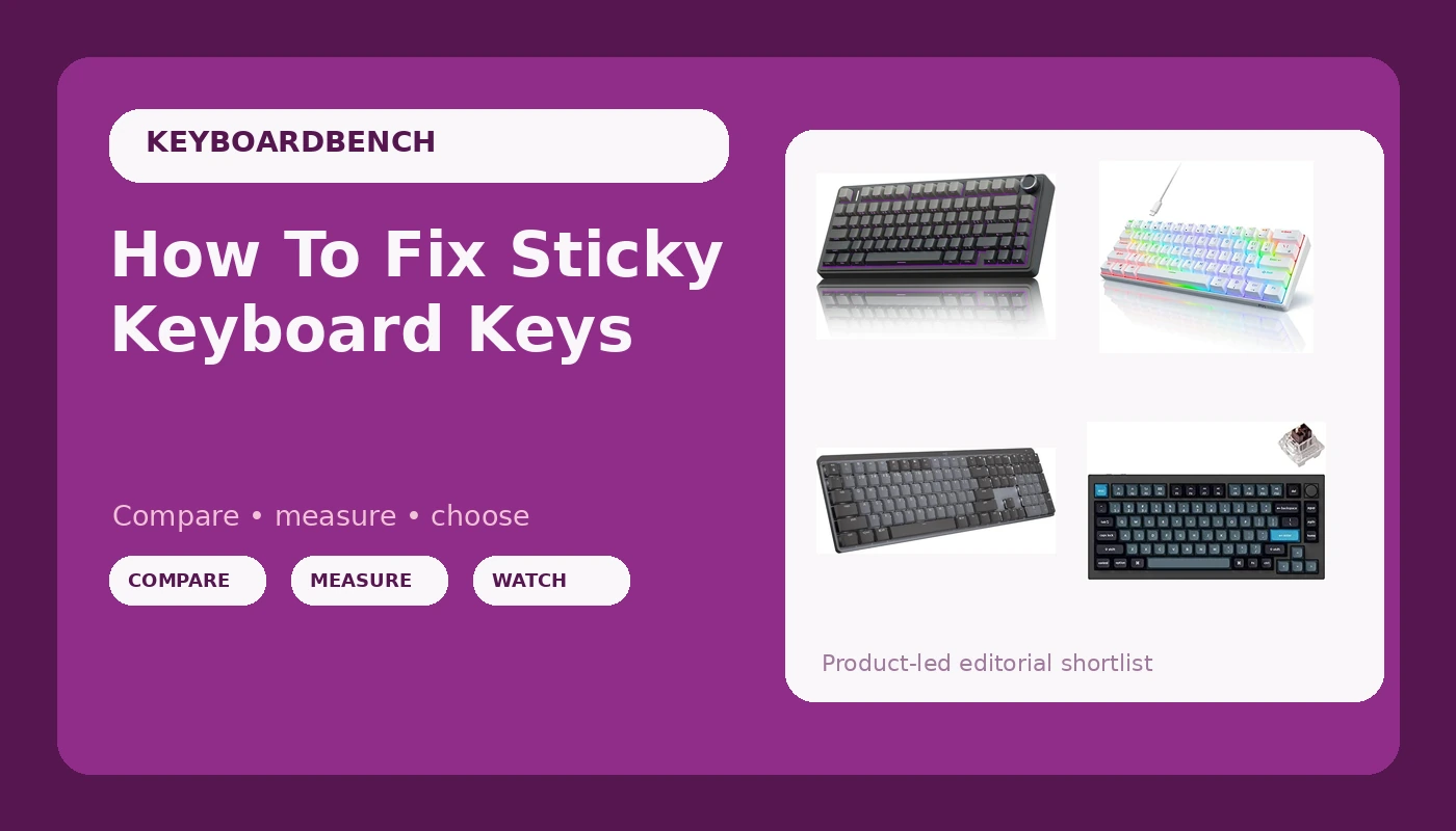 How To Fix Sticky Keyboard Keys - KeyboardBench review with measurements and honest opinion