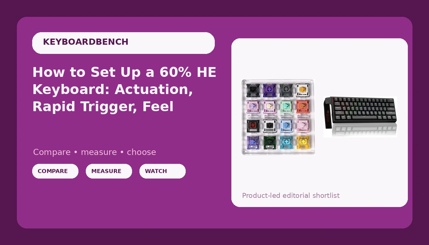 How to Set Up a 60% HE Keyboard: Actuation, Rapid Trigger, Feel
