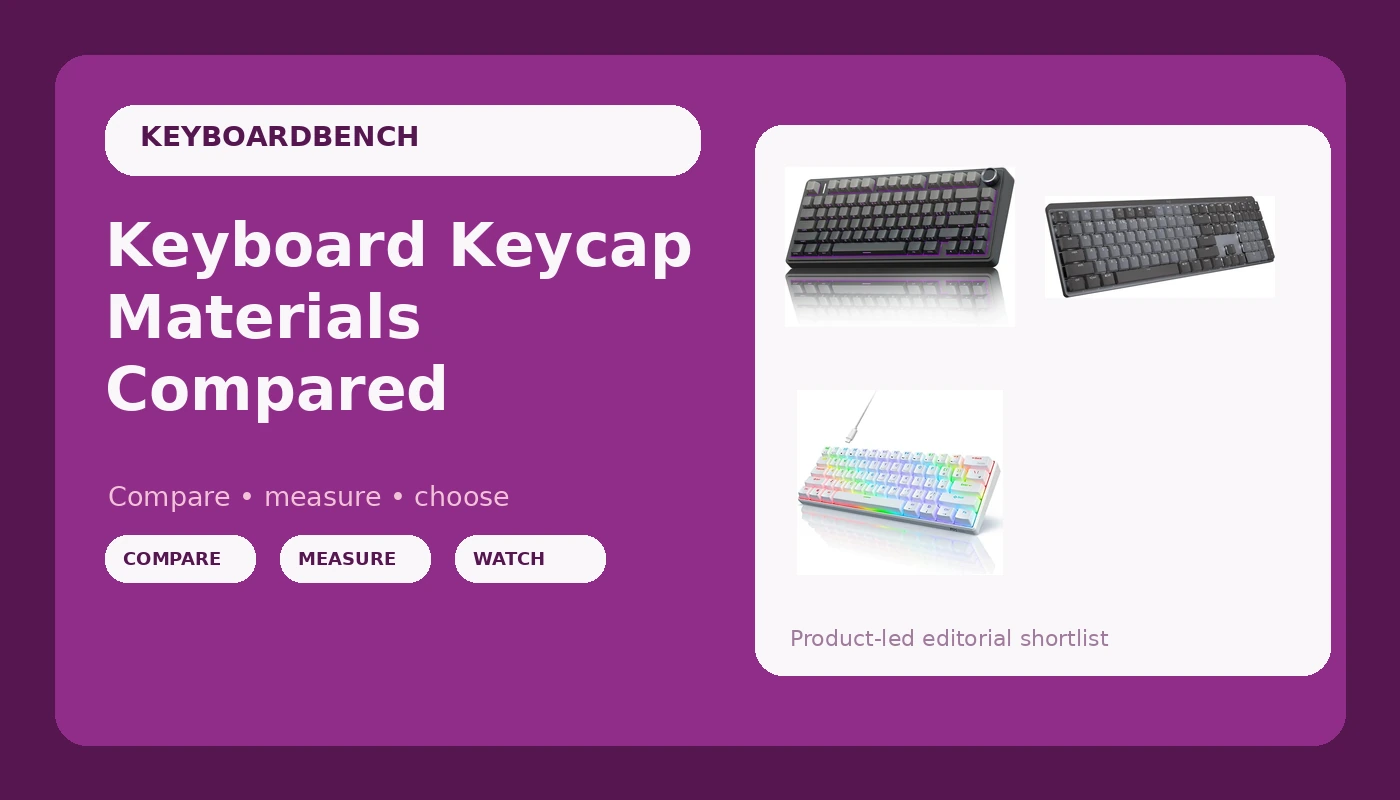 Keyboard Keycap Materials Compared - KeyboardBench review with measurements and honest opinion