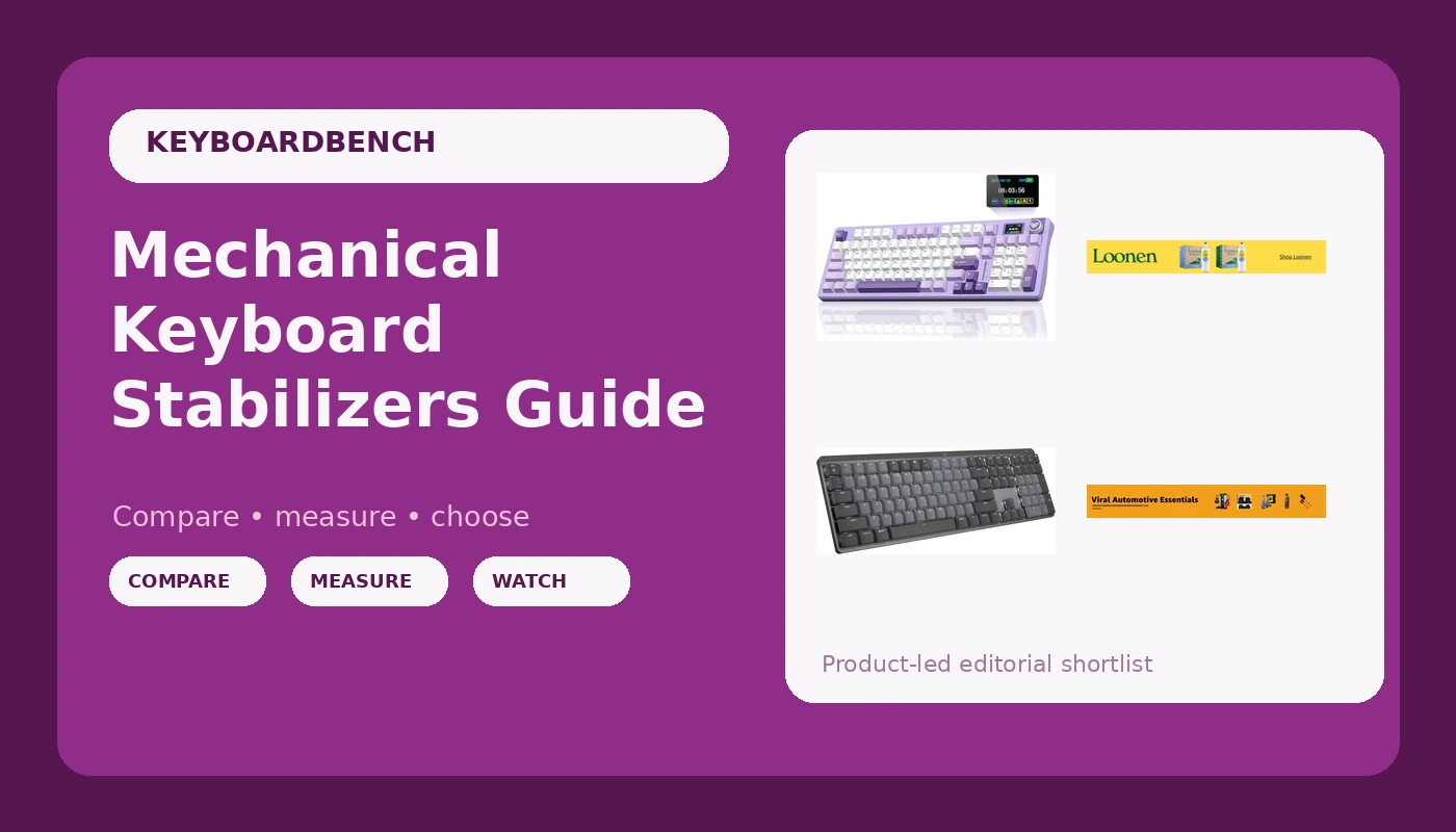 Mechanical Keyboard Stabilizers Guide - KeyboardBench review with measurements and honest opinion