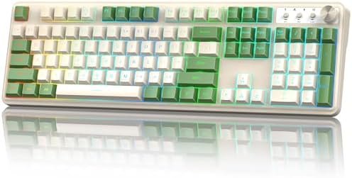 Redragon K521 Upgrade Rainbow LED Gaming Keyboard, 104 Keys Wired Mechanical Feeling Keyboard with Multimedia Keys, One-Touch Backlit, Anti-Ghosting, Compatible with PC, Mac, PS4/5, Xbox